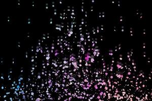 purple sparkle Abstract stylish light effect on a black background and sparkles Sparkling magical dust particles on black photo