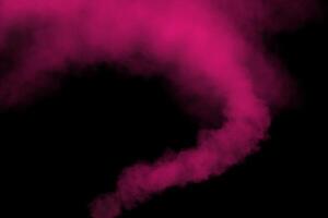 dark purple texture dark smoke in the on a dark isolated background floor with mist or fog.Background photo