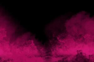 dark pink texture dark smoke in the on a dark isolated background floor with mist or fog.Background photo