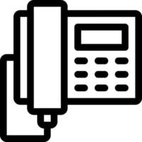 Ilustración de icono de línea telefónica vector