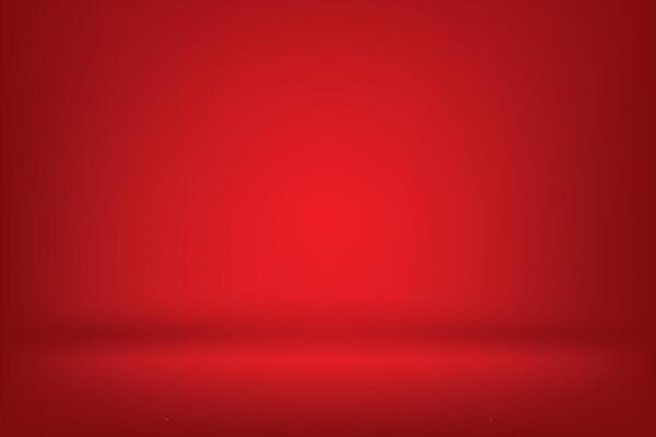 Abstract gradient background with red color, studio room pattern. Vector illustration.