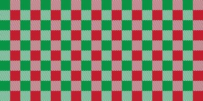 Christmas background with red and green on white colour, block pattern. Vector illustration.