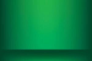 Abstract gradient background with green color, spotlight pattern. Vector illustration.