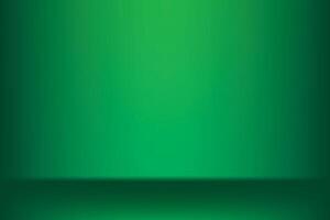 Abstract gradient background with green color, spotlight pattern. Vector illustration.