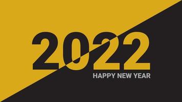 Happy New Year 2022. Template Background Festive Poster or Banner Design. Modern Happy New Year Background vector