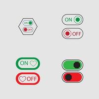 On Off Button Icon Vector Design Illustration