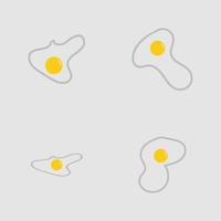 icono de tortilla, ilustración de vector de icono de huevo