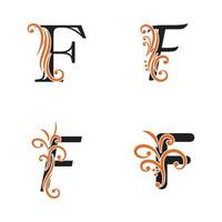 Creative Letter F Logo design vector template Symbol Logotype.