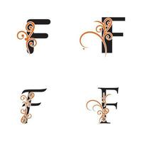 Creative Letter F Logo design vector template Symbol Logotype.