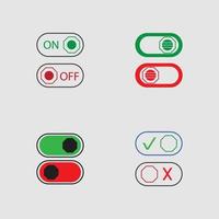 On Off Button Icon Vector Design Illustration