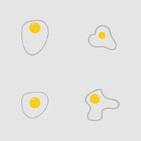 icono de tortilla, ilustración de vector de icono de huevo