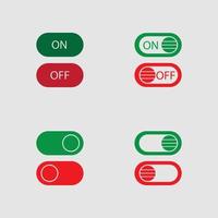 On Off Button Icon Vector Design Illustration