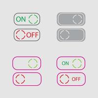 On Off Button Icon Vector Design Illustration