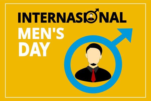 intternational men's day celebration illustration