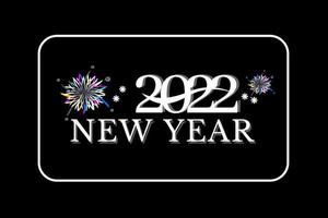 Cartel o volante de celebración de año nuevo 2022.