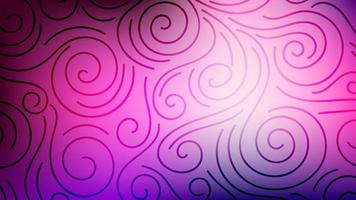 Colorful blurred background with thin line curls, swirls. Curly modern abstract gradient card. Business poster. vector