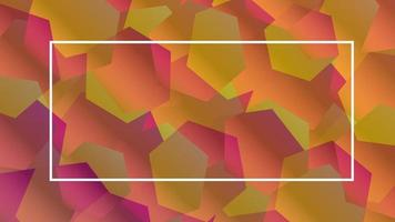 Abstract hexagonal geometrical background. Hexagon. Geometric card, gradient poster. vector