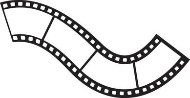 Movie film tape vector