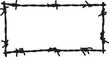 Barbed Wire frame vector