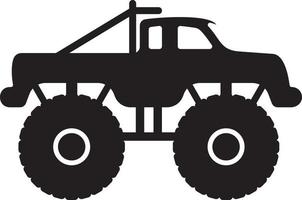 Monster truck silhouette vector