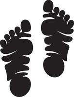Baby footprints vector