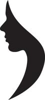 Woman side profile silhouette