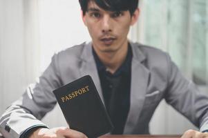 Passport, documents, travel abroad photo