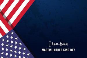 Martin luther king day background with copy space area. MLK day. vector design