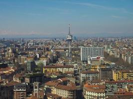 Milan aerial view photo