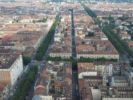 vista aerea de turin foto