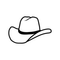 Cowboy icons. Western Style Cowboy Hat Icon Vector Design Illustration Design. Cowboy hat icon thin line outline linear cowboy hat symbol for logo, web, app, mobile, template.