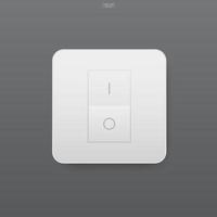 Light switch on gray background. Vector. vector