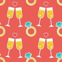 sweet icon valentines seamless for valentine's day pattern vector
