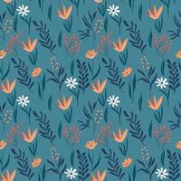 Floral seamless pattern design for decorating, wallpaper, wrapping paper, fabric, backdrop and etc. vector