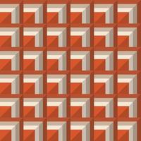 Brick color curved seamless pattern design for decorating, wallpaper, wrapping paper, fabric, backdrop and etc. vector