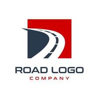 diseño de logotipo de carretera vector