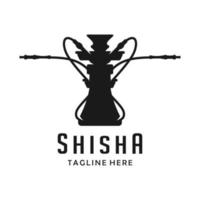 diseño de logotipo shisha vector
