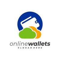 Cloud Wallets logo vector template, Creative Wallets logo design concepts