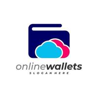 Cloud Wallets logo vector template, Creative Wallets logo design concepts