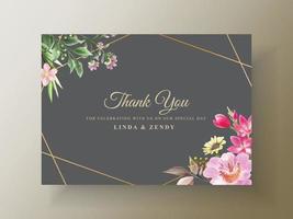 Wedding invitation card forest life vector