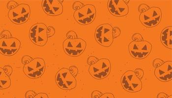 fondo de calabaza de halloween vector