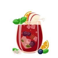 Sangria is a traditional Spanish drink vector