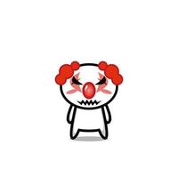 Clown cute character vector design face