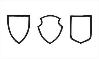 Various shields for logo frames vector