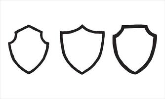 Various shields for logo frames vector