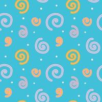 Abstract pattern seamless vector inspire from under the sea and flower.
