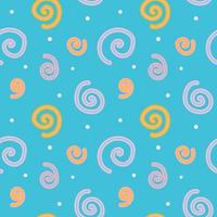 Abstract pattern seamless vector inspire from under the sea and flower.