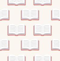 Red Book seamless pattern background vector