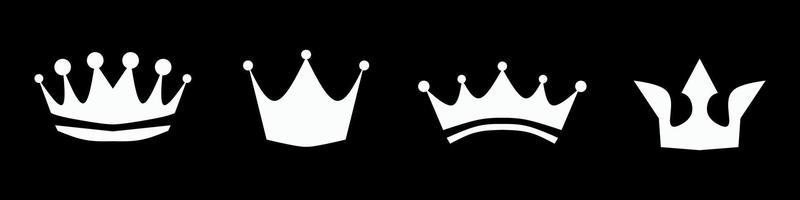 set of crowns vector eps 10