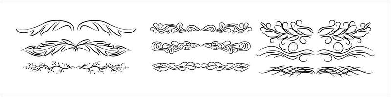 Ornamental Rule Lines in Different Design